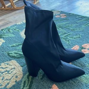 ASOS Black Ankle Sock Boots